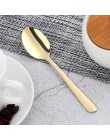 1 sztuk Mini łyżeczka do herbaty zestaw sztućców ze stali nierdzewnej unikalne tęczy łyżeczka do deserów złoty łyżeczka do herba