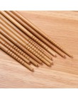 5 par Handmade zastawa stołowa pałeczki zestaw narzędzi prezent japoński pałeczki naturalne kije styl bambusa zestaw do kuchni H