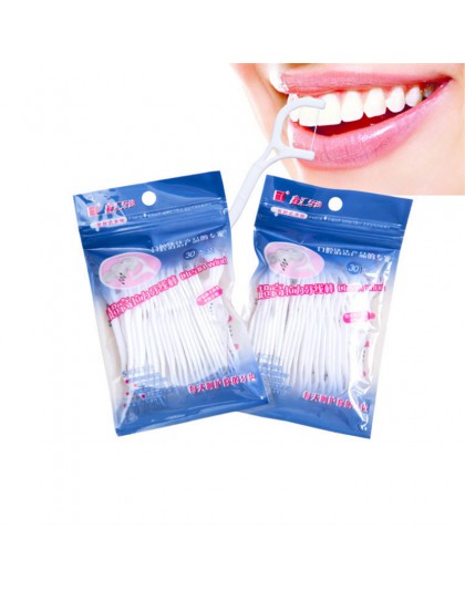 5 paczek jednorazowe plastikowe wykałaczki czyszczenia zębów nić dentystyczna pary wykałaczki z tworzywa sztucznego strona wykał