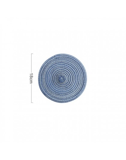Coaster mata na stół Ramie podkładka izolacyjna solidny okrągły wzór podkładki pościel antypoślizgowe akcesoria kuchenne