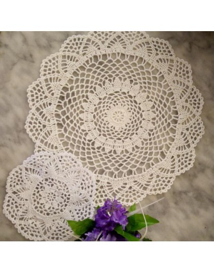 2 rozmiar nowy 2019 bawełny podkładka kubek coaster kubek kuchnia ślub podkładka na stół tkaniny koronki Crochet herbata kawa se