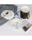 Kreatywny PU skóra marmur Coaster napój filiżanka kawy Mat herbata Pad podkładki na stół obiadowy stół czarny biały Chic dekorac