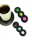 6 sztuk/partia w stylu Vintage Retro silikonowe CD taśmy konstrukcja tarczy napoje podstawki, maty stołowe puchar domu kreatywny