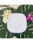 OurWarm 12 sztuk sztuczne palmy ustawienie stołu Coaster fałszywe liście herbata stół mata hawaje Tropical Party ślub dekoracja 