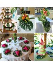 OurWarm 12 sztuk sztuczne palmy ustawienie stołu Coaster fałszywe liście herbata stół mata hawaje Tropical Party ślub dekoracja 