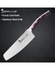Sowoll nóż ze stali nierdzewnej bez szwu spawania żywica Fibre uchwyt wysokiej węgla ostrze Utility Chef nóż do krojenia narzędz
