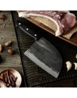 XYj Handmade kute chiński rzeźnik kuchnia nóż wysokiej węgla kucharz noże ze stali kości Chopper Full Tang uchwyt nóż i prezent 