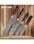 XITUO noże kuchenne damaszek żyły noże ze stali nierdzewnej kolor drewna uchwyt narzędzia do krojenia odcinanie Santoku kucharz 