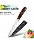Nóż kuchenny 8 cal Chef 7CR17 440C niemiecki japoński noże ze stali nierdzewnej tasak do mięsa krajalnica narzędzie nóż santoku 