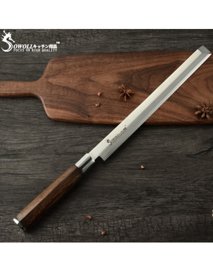 Sowoll arbuz nóż nóż kuchenny ze stali nierdzewnej nóż do krojenia 7Cr17 Super ostre ostrze nóż do arbuza Fish Beaf narzędzia do