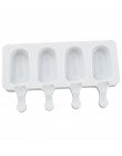 2 rozmiary domowej roboty lody formy 4 ubytków silikonowe DIY Popsicle narzędzie do formowania soku deser ekspres z 10 patyczki 
