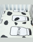 Nowo narodzonego dziecka wyposażone arkuszy Cartoon miękkie szopka szopka prześcieradło bawełna dzieci pościel ochraniacz matera