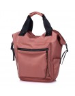 Dorywczo wodoodporny plecak z nylonu kobiet o dużej pojemności dziennik podróży torby dla nastoletnich dziewcząt studentów różow