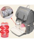 Moda duża pojemność pieluszka dla niemowląt torba na pieluchy torba torebka USB wielofunkcyjne mumia podróży plecak kobiety karm
