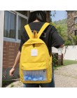 Proste jasne wodoodporna kobiet plecak kobiety Harajuku Nylon podróży tornistrów śliczne mała kaczka Student Back Pack dziewczyn