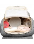 Moda duża pojemność pieluszka dla niemowląt torba na pieluchy torba torebka USB wielofunkcyjne mumia podróży plecak kobiety karm