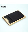 BONAMIE Hot! Posiadacz karty kredytowej przypadku aluminiowy portfel z elastyczność tylna kieszeń RFID cienki metalowy portfel p