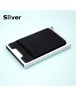BONAMIE Hot! Posiadacz karty kredytowej przypadku aluminiowy portfel z elastyczność tylna kieszeń RFID cienki metalowy portfel p