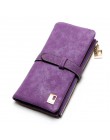 2019 nowych moda kobiet portfele sznurkiem nubuku zamek portfel kobiet długa torebka designerska dwa razy więcej kolorów sprzęgł