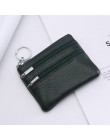 DOLOVE Brand New skórzana torebka na monety kobiety mały portfel zmień torebki portfel pokrowiec na karty na zamek portfele dola