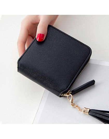 Nowa moda Tassel wisiorek portfel kobiet portmonetki kobiet zamek skórzane pieniądze posiadacze portfele sprzęgłowa torba 128