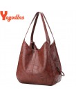 Yogodlns Vintage torebki damskie projektanci luksusowe torebki damskie torebki na ramię top damski torby z uchwytami torebki mar