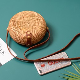Kwadratowy okrągły styl Mulit torebki ze słomy torebki damskie lato torebka ratanowa ręcznie tkane koło plażowe Bohemia torebka 