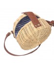 Kwadratowy okrągły styl Mulit torebki ze słomy torebki damskie lato torebka ratanowa ręcznie tkane koło plażowe Bohemia torebka 