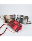 FUNMARDI marka wąż projektant torba kobieca łańcuch pasek torby na ramię małe torby typu crossbody dla kobiet PU skórzana torba 