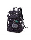 OKKID torby szkolne dla dziewczynek plecak na laptopa dla kobiet plecak na usb plecaki dla dzieci słodki kociak plecak szkolny d
