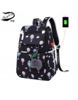 OKKID torby szkolne dla dziewczynek plecak na laptopa dla kobiet plecak na usb plecaki dla dzieci słodki kociak plecak szkolny d