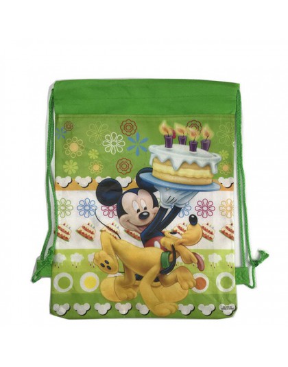 Torba na prezenty świąteczne kreskówka myszka miki Spideman plecak szkolny dla chłopca, dziewczyna jednorożec torba ze sznurkiem