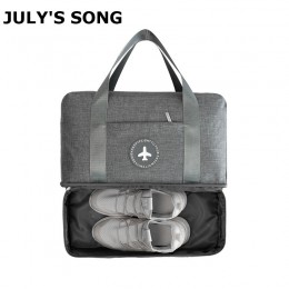Piosenka JULY'S przenośna torba podróżna Duffle wodoodporne wielofunkcyjny suche mokre separacji worek do przechowywania podróży