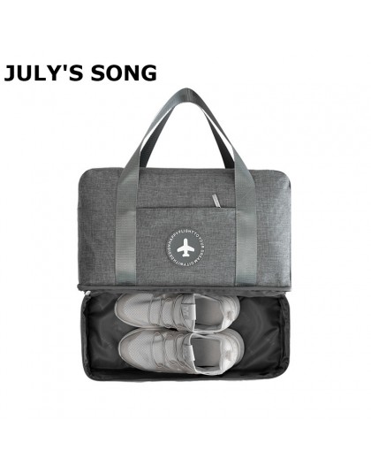 Piosenka JULY'S przenośna torba podróżna Duffle wodoodporne wielofunkcyjny suche mokre separacji worek do przechowywania podróży