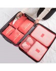 RUPUTIN 7 sztuk/zestaw podróży bagażu organizator ubrania wykończenie zestaw worek do przechowywania kosmetyczne toiletrie do pr