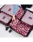 RUPUTIN 6 sztuk/zestaw bagażu podróży organizery wodoodporny projekt do walizki torby podróżne ubrania akcesoria podróżne torby