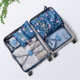 RUPUTIN 7 sztuk/zestaw organizator podróży walizka ubrania wykończenie zestaw przenośny partycji etui torby do przechowywania st