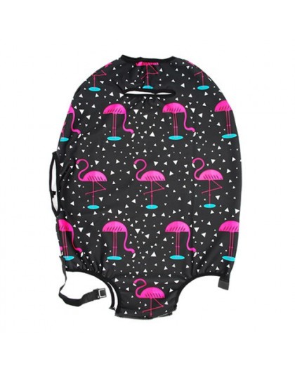 Seria Flamingo osłona bagażu męska damska elastyczna walizka walizka podróżna Famale wózek kurz deszcz torby akcesoria