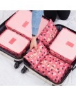 RUPUTIN 6 sztuk/zestaw bagażu podróży organizery wodoodporny projekt do walizki torby podróżne ubrania akcesoria podróżne torby