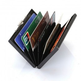 Eleganckie aluminiowe etui na karty kredytowe Slim Wizytówki Portfel