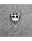 YIYOHI 60cm Cartoon pies kot zwierzęta silikonowe zwijacz pielęgniarka odznaka do autobusu etui na karty kredytowe ID posiadacze
