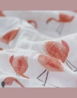 RÓŻOWY ŁABĘDŹ 100% Bawełna Flamingo Rose owoce Druku Muślinu Dziecko Koce Pościel Dla Niemowląt Przewijać Dziecko Ręcznik Dla No