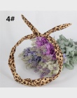 1 pc Śliczne Leopard Kropki lip drukuj kwiat Bunny Rabbit Ear Wstążka Nakrycia Głowy Hairband Metal Wire Szalik Pałąk Pasmo Włos