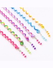 6 sztuk/partia Rainbow Kolor Pałąk Słodkie Dziewczyny Nakrycia Głowy pasma Włosów Kryształ Długie Elastyczne Opaski Do Włosów Ak