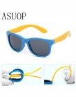 ASUOP2018 Paznokci Marki Silikon Bezpieczeństwa Oprogramowania Spolaryzowane kocie Oko Okulary Dla Dzieci Okulary Moda męska i d