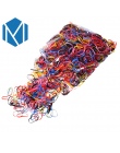 M MISM 2000 sztuk Jednorazowe Kolorowe Elastyczne Pasma Włosów Bezel Dla Dzieci Dziewczyna Akcesoria Do Włosów Scrunchy Gum Dla 