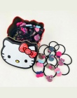 Nowy 40 sztuk Elastyczne Gumowe opaski do włosów Dziewczyny Kitty floral kucyk holder mieszania elastyczny pierścień włosów akce