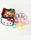 Nowy 40 sztuk Elastyczne Gumowe opaski do włosów Dziewczyny Kitty floral kucyk holder mieszania elastyczny pierścień włosów akce