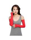 Kobiety Mitenka Przeciwsłoneczne Bawełniane Długie Rękawiczki Bez Palców Half Finger Mankietów Anty-uv Słońce Ochrona Rąk Prosta