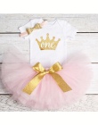 1 rok Baby Girl Dress Księżniczka Dziewczyny Tutu Sukienka Tolldler Ubrania Dla Dzieci Baby Chrzest 1st Pierwsze Urodziny Stroje